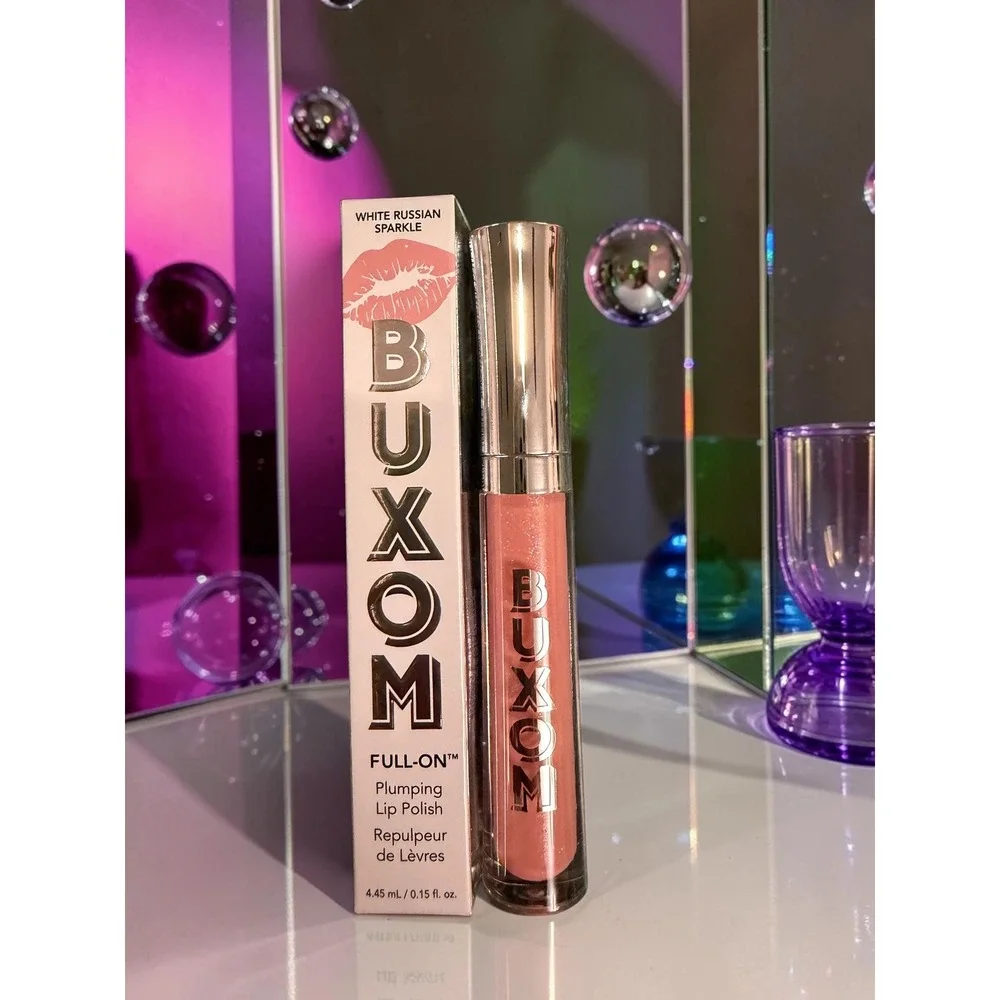 Buxom - Full-On Plumping Lip Polish - Shade: White Russian Sparkle - *NIB*